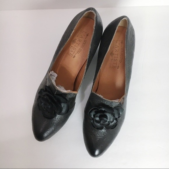 NEW L'Artiste Spring Step Dark Charcoal Gray Womens Noora Heels Pumps 43 11.5 12 - Picture 8 of 14